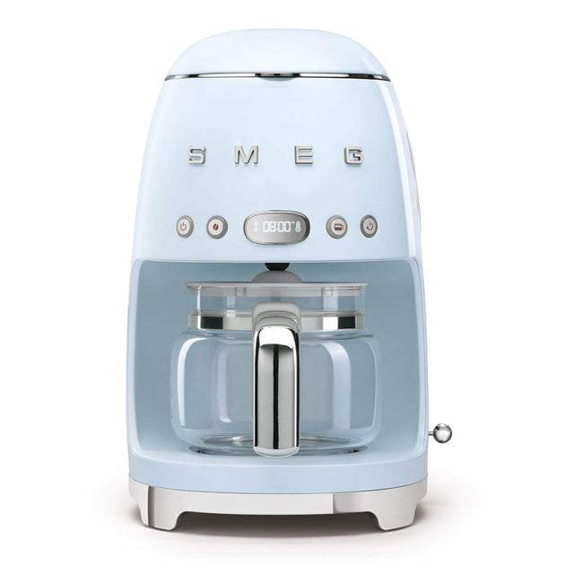 Front. SMEG - DCF02 Drip 10-Cup Coffee Maker - Pastel Blue.