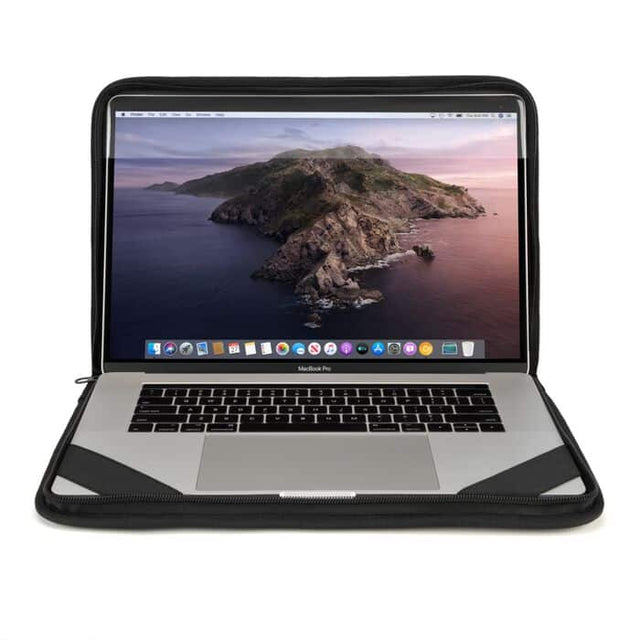 Front. Belkin - Always-On Laptop Case with Strap for 14" devices - Black.
