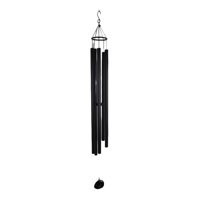 Front. FC Design - FC Design 72" Long Tuned Black Metal Wind Chime Outdoor Patio or Garden Hanging Decoration - Multi-Color.