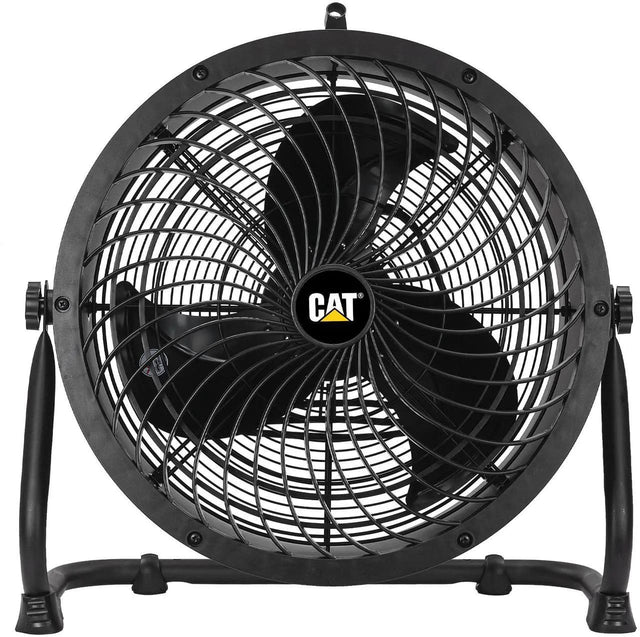 Front. Caterpillar - Caterpillar CF-HVD-18AC-BK 18" High-Velocity Drum Fan - 3,400 CFM - 4-Speed - 360° Adjustable (Black, 2-in-1).