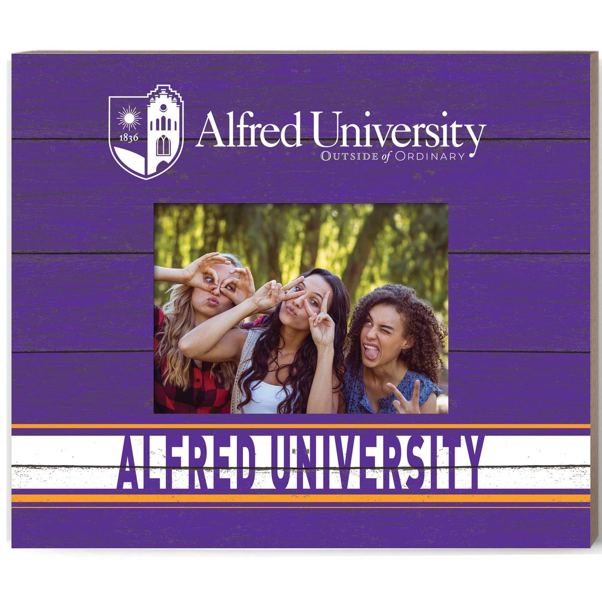 Jardine - Alfred University Saxons 11" x 13" Team Spirit Scholastic Picture Frame - Purple