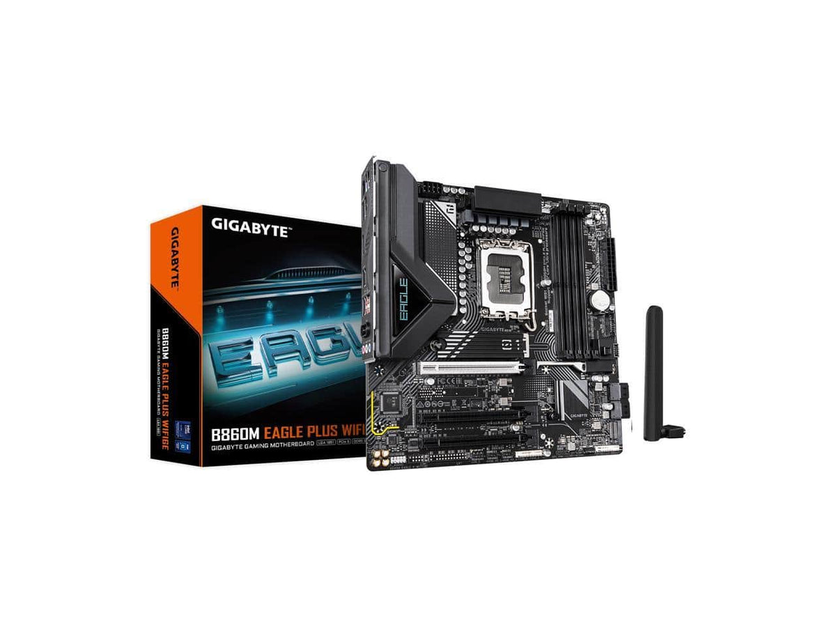 GIGABYTE - B860M EAGLE PLUS WiFi6E DDR5 mATX Motherboard, PCIe 5.0, USB-C, 2.5GbE LAN