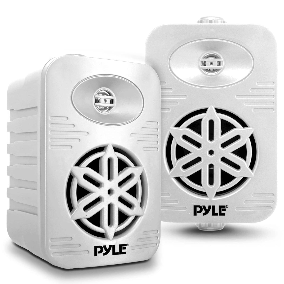 Pyle - PyleUsa Indoor Outdoor Speakers Pair - 300 Watt - White