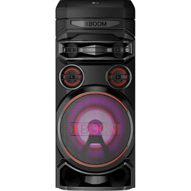 Front. LG - LG RNC7 XBOOM Wireless Party Speaker - Black - Black.