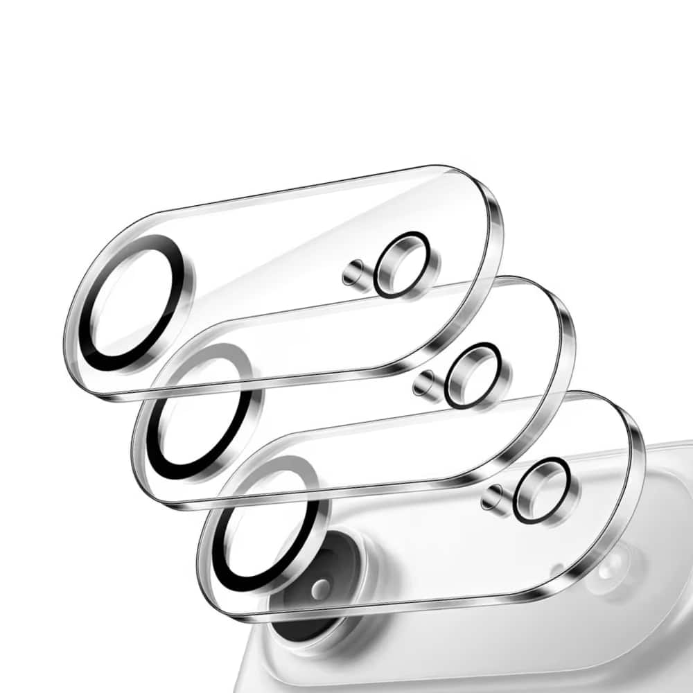 3PCS Qixxronics for iPhone Air Camera Lens Protector Tempered Glass Compatible with iPhone Air [3-Pack] - Clear