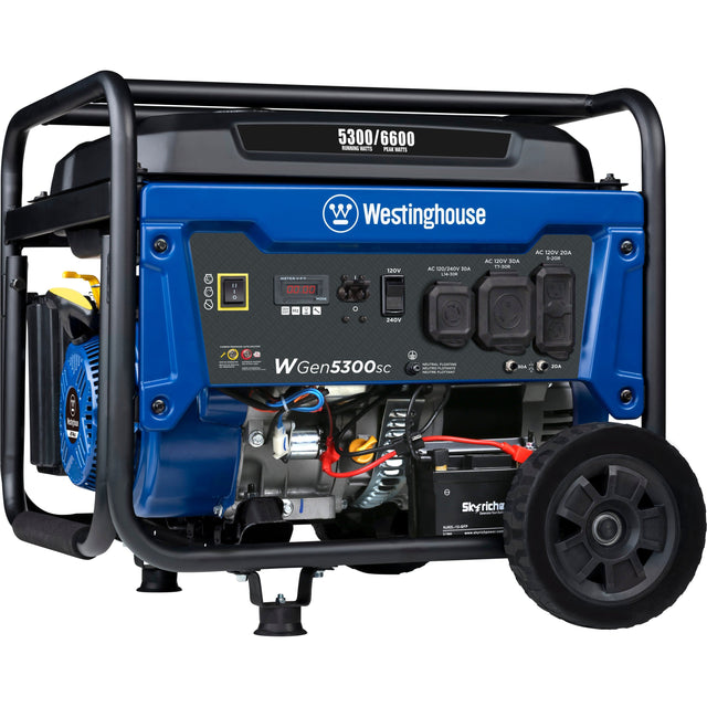 5300/6600 -N min Ha - W Westinghouse : Ne N n ALA das AL ArV SIA Co- AC VO 2UA d2 + 00:00 : - I 1 240V I ee e : WGen5300sc adidaa i : ens - 0 200 kpe a Skyriche - MSE i n