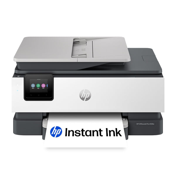 HP - OfficeJet Pro 8135e Wireless AI-Enabled AiO Inkjet Printer w/ 3 Months of Instant Ink - White