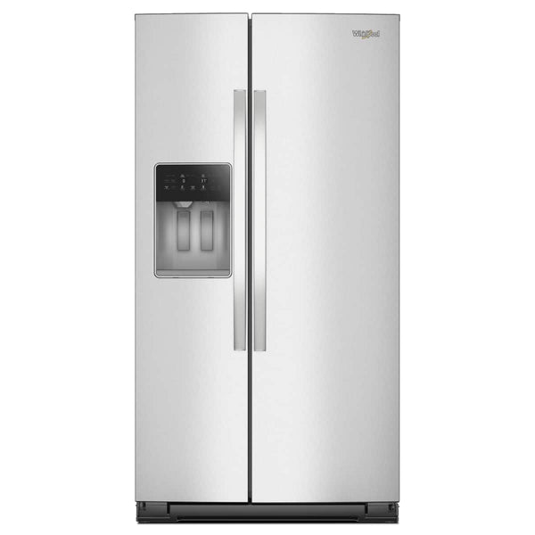 Whirlpool - 36 in. Wide 29 cu. ft. Side-by-Side Refrigerator with TruCool System - Fingerprint-Resistant Stainless Finish