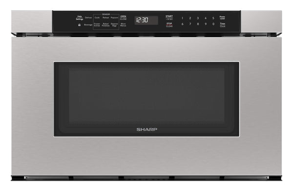 Sharp - 1.2 cu ft 950W Drawer Microwave With Sensor Cooking - Stainless Steel
