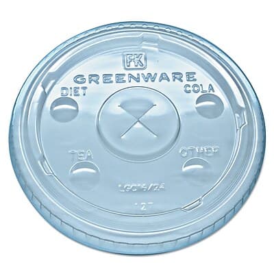 Fabri-Kal - Cold Drink Lids, 16-18, 24 Oz - Clear