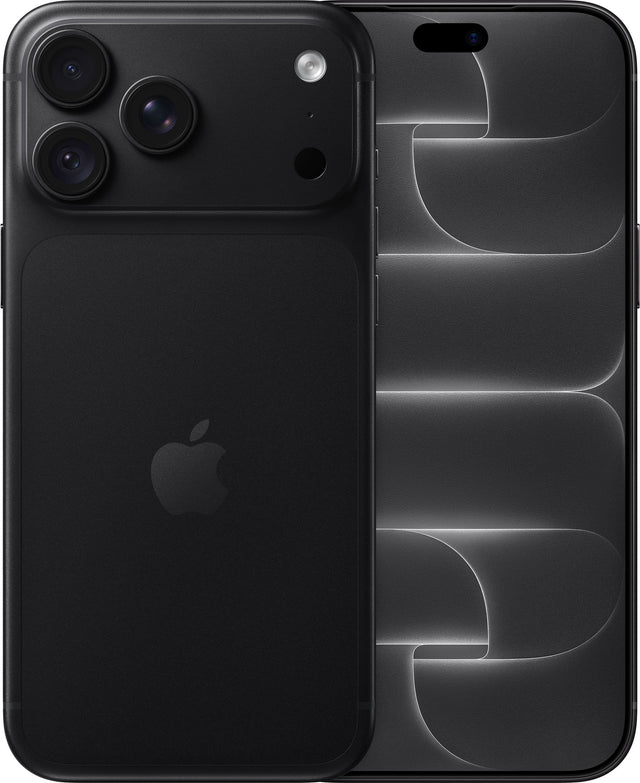 Front. Apple - iPhone 18 Pro Max 2TB - Black.