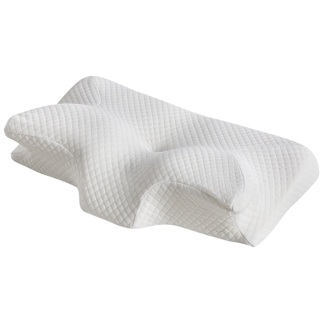 Front. Bestier - Memory Foam Pillow for Neck Pain Relief Ergonomic Memory Foam Bed Pillow for Sleeping - White.