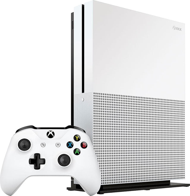 Front. Microsoft - Geek Squad Certified Refurbished Xbox One S 1TB Console Bundle - White.