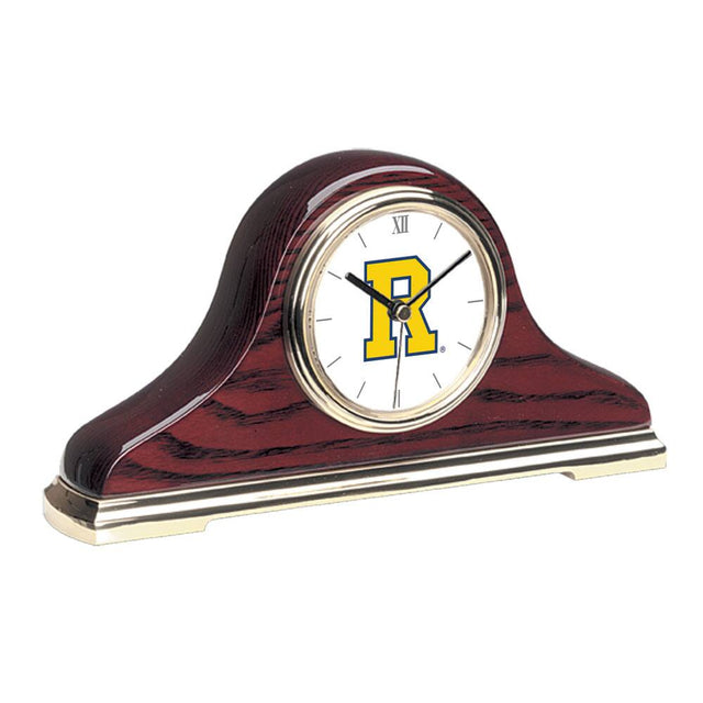 Front. Jardine - Rochester Yellow Jackets Primary Team Logo Mantle Clock - Gold.