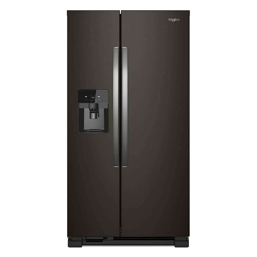 Whirlpool - 21.4 Cu. Ft. Side-by-Side Refrigerator - Black Stainless Steel