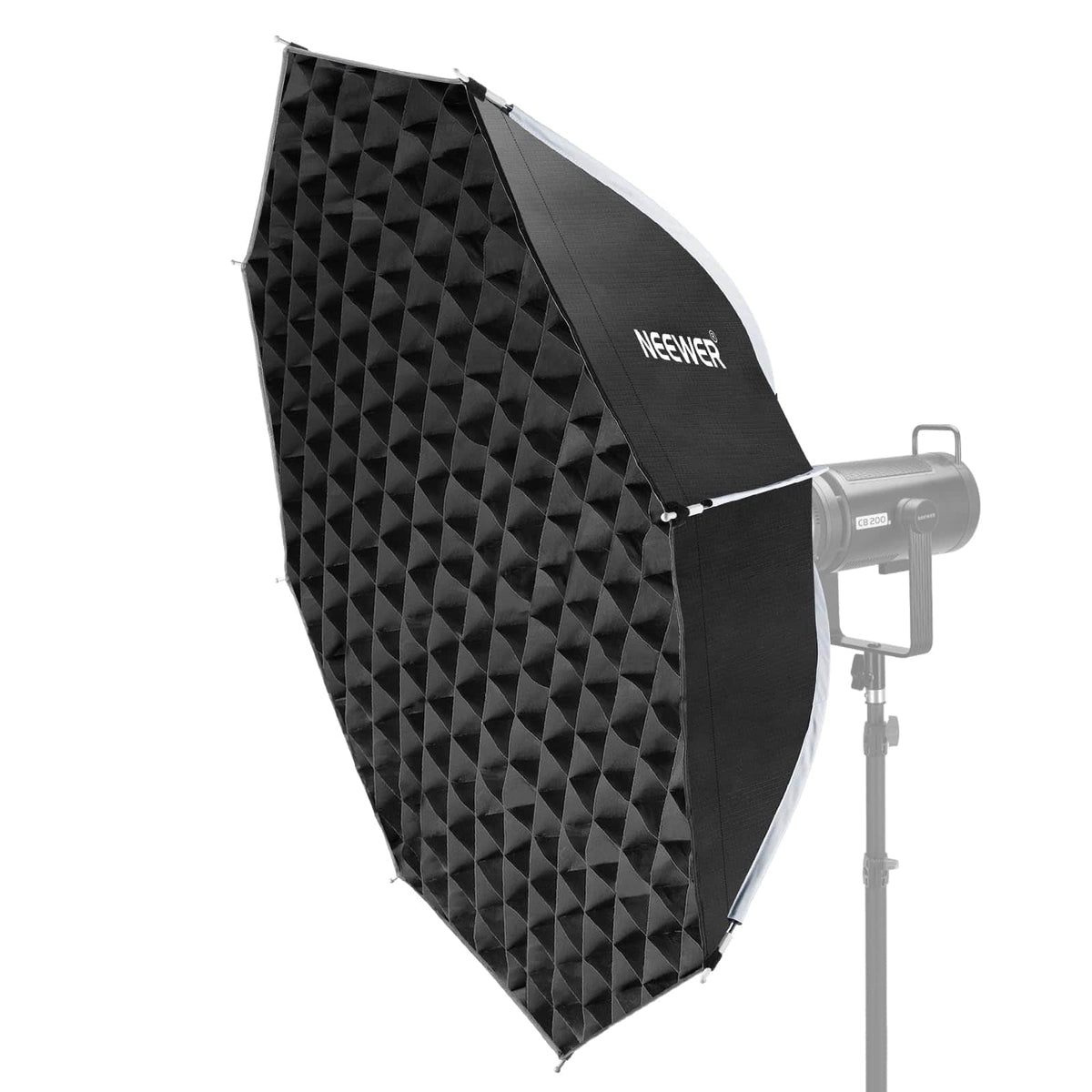 Neewer - BASICS 47.2" Parabolic Softbox, Bowens Mount, w/ Diffusers/Grid/Bag, NS66P