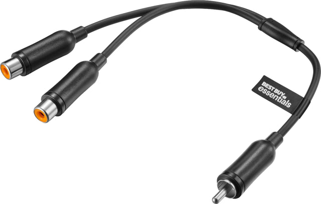 Alt View 11. Best Buy essentials™ - 6" 2-Way 1-Male to 2-Female RCA Splitter - Black.