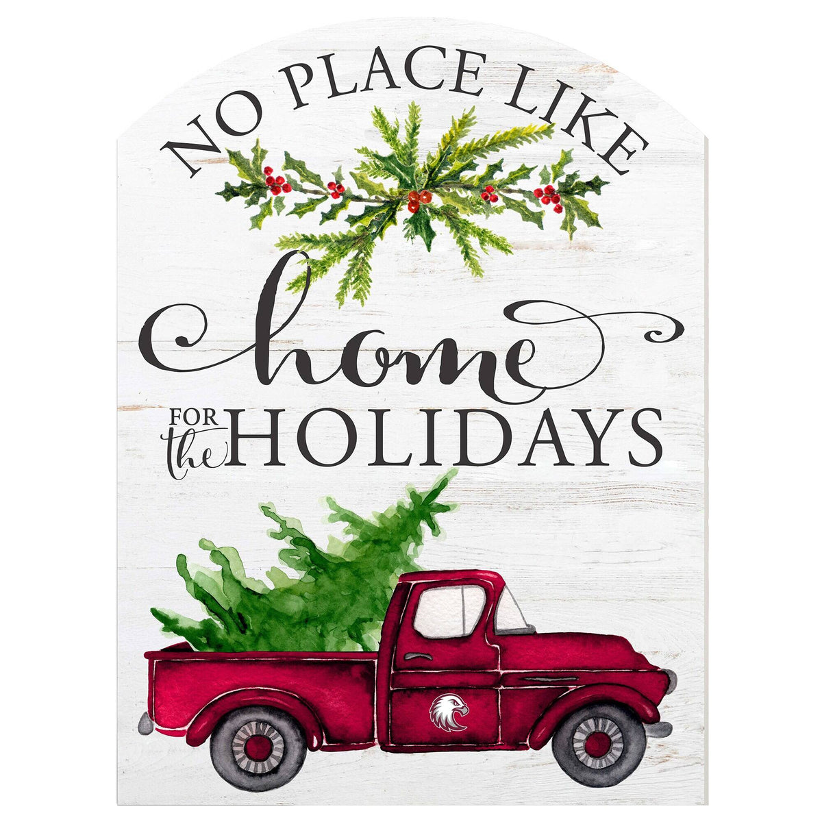 Jardine - Augsburg Auggies 16'' x 22'' Holiday Marquee Sign - White