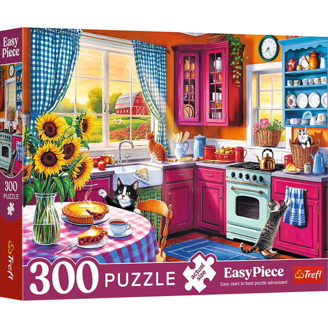 Easy Piece  
300 Puzzle  
Trefl  
Easy start to best puzzle adventure!  
Actual size  
300 Puzzle