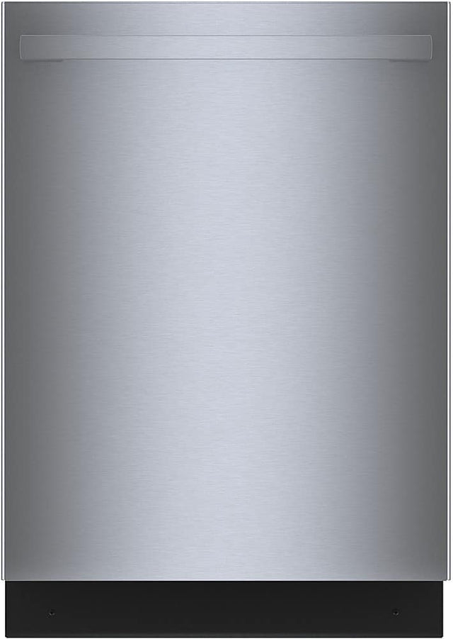 Front. Bosch - Benchmark Series 24" Top Control Smart Built-In Stainless Steel Tub Dishwasher with 3rd Rack, 39dBA - Stainless Steel.