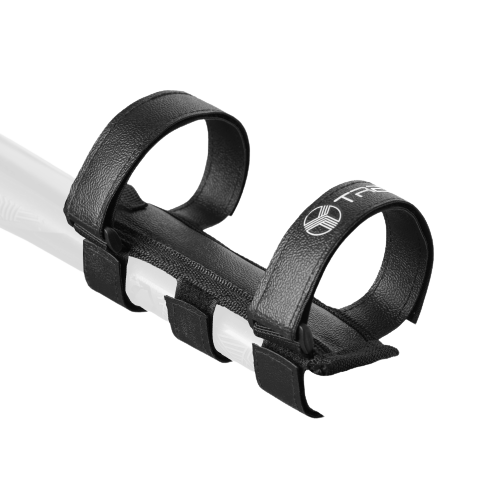 Front. TREBLAB - Universal Speaker Mount for Bike, Golf Cart Railing - Adjustable Strap Holder Compatible with Most Portable Speakers - Black.