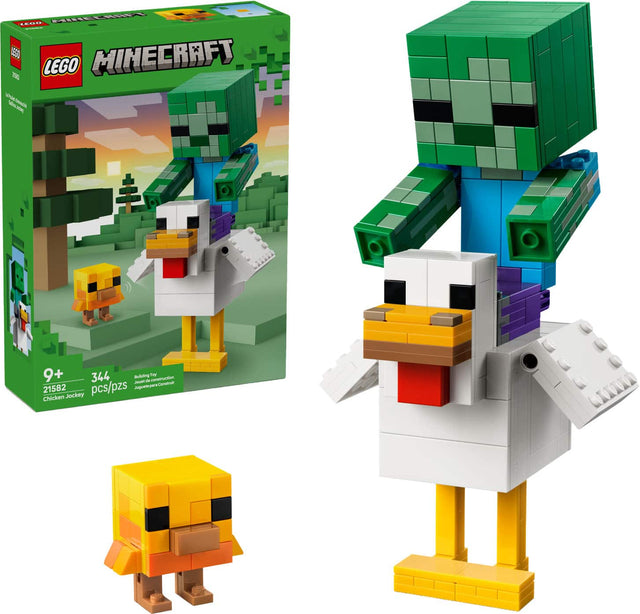 ARELARA PL R OO.  
MINECRAFT 2 LEGO Ve Mi Tansth C 9+ 344 ldg i -   -  Lm 21582 pcs/pzs  
Juguan Chicken Jockey