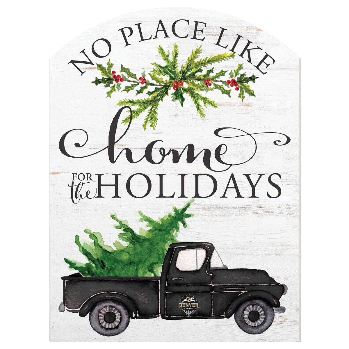 Jardine - CU Denver Lynx 16'' x 22'' Holiday Marquee Sign - White