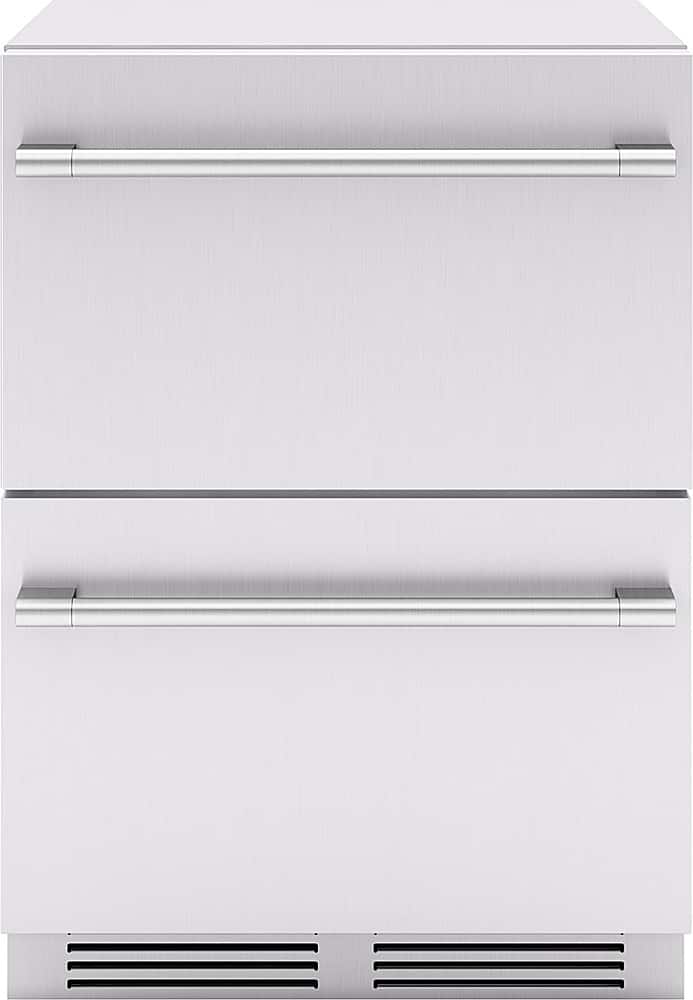 Zephyr - Presrv 5.1 Cu. Ft. Built-In Dual Zone Outdoor Refrigerator Drawers - Stainless Steel