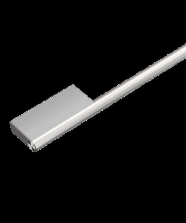 Front. Fisher & Paykel - Contemporary Brushed Silver Handle, 24" Compatible with Fisher & Paykel Integrated DishDrawer and Dishwashers - Brushed Silver.