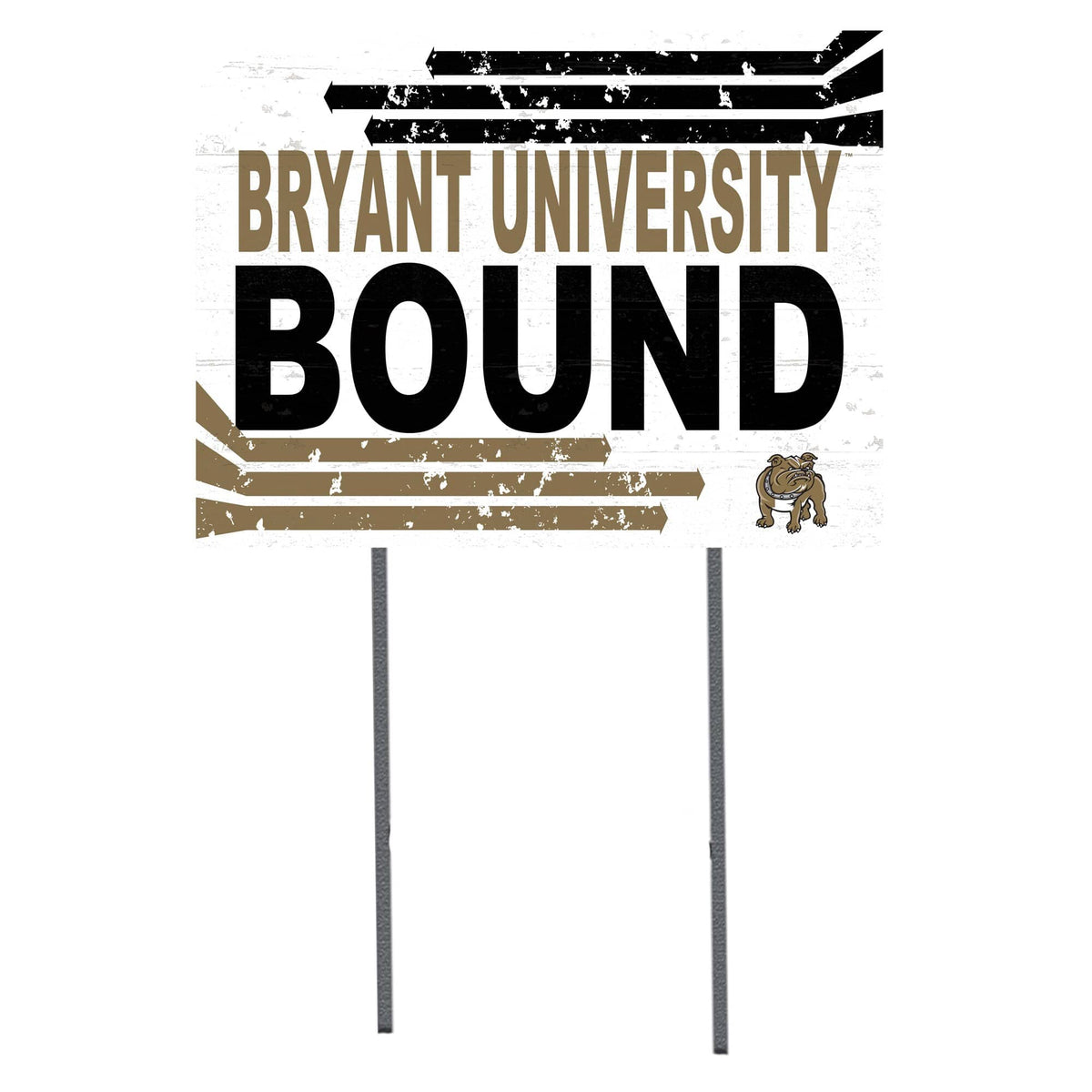 Jardine - Bryant Bulldogs 18" x 24" Team Yard Sign - White