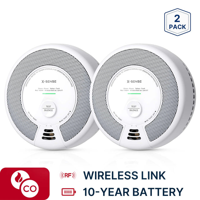 2 PACK 1 MANUAL LUR OWNER OPERAT 1O REFER OPO ENV1 X-SENSE #ERATINGINSTRUCTIONS Green Power Vertow Faul .o Alarm Move - deah - M 211 i MANUAL FOR OHNER 10 HEFER OPERATINGINST IMPORTANT -SENSE RUCTIONS Croes Power Yellow Fault .on Aiarm Move D trarsn - amois TEST TEST 5 NOT PAINT SILENCE OFF TWIST ON 1800 NOT PAINT SILENCE OFF TWIST UN  RF WIRELESS LINK 10-YEAR BATTERY
