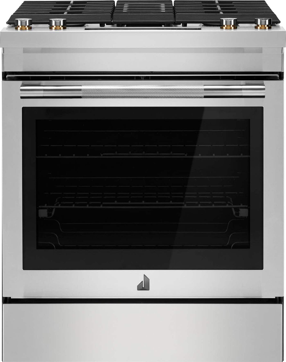 JennAir - 30 in. Wide 4 Burner 6.2 Cu. Ft. Slide-In Dual Fuel Convection Range with Self-Cleaning and Air Fry - Stainless Steel
