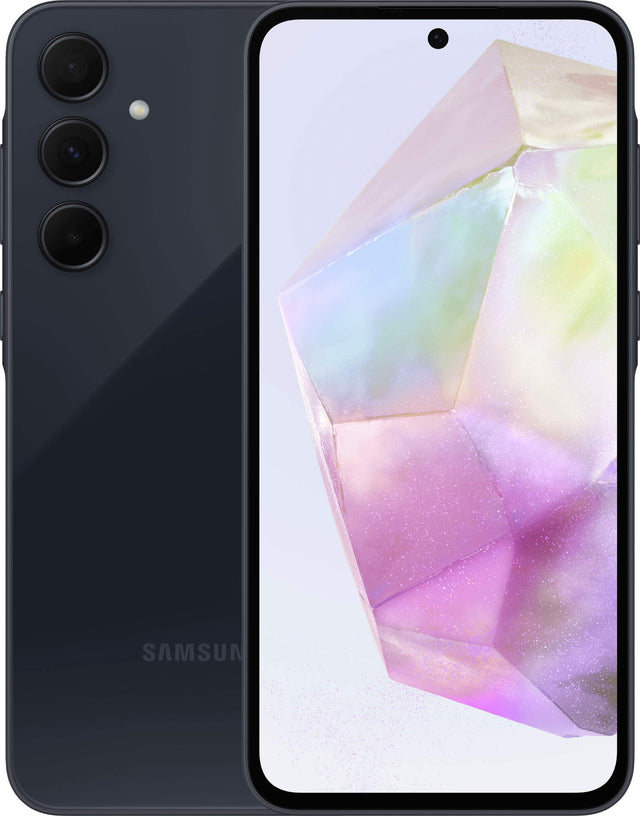 Front. Samsung - Galaxy A35 5G 128GB (Unlocked) - Awesome Navy.