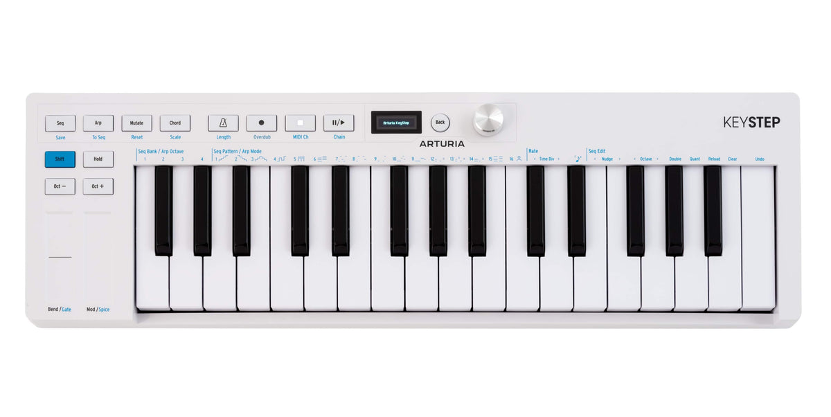 Arturia - KeyStep mk2 32-Note Slimkey Controller & Sequencer with CV/Gate, MIDI, USB-C, and Arpeggiator