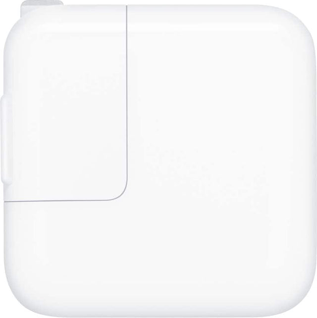 Front. Apple - 12W USB Power Adapter - White.