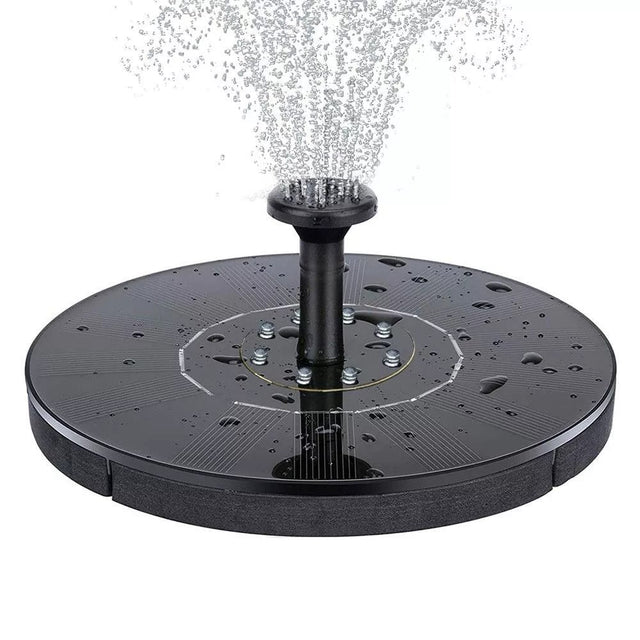 Front. COWIN - Solar Fountain Pump for Bird Bath Free Standing Floating Outdoor Garden Pond Fountain - black.