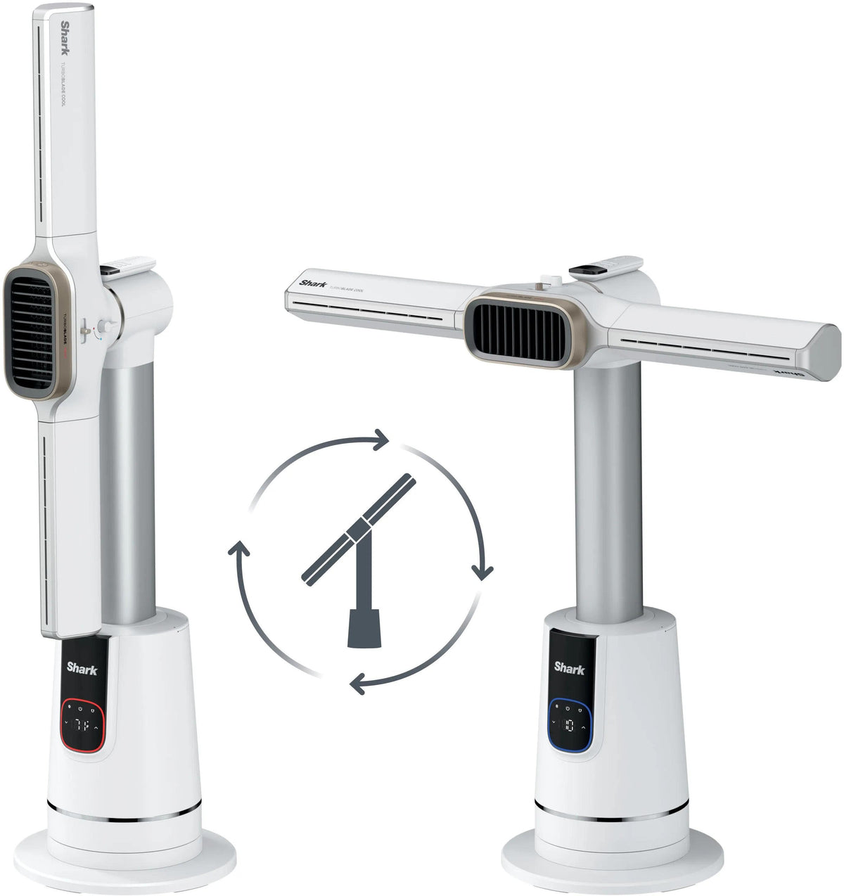 Shark - TurboBlade Cool + Heat Bladeless Tower Fan & Heater - White