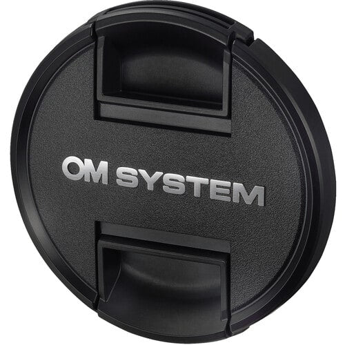Front. OM System - LC-58F Replacement Lens Cap for M.Zuiko 14-150mm Lens Front Cover - Black.