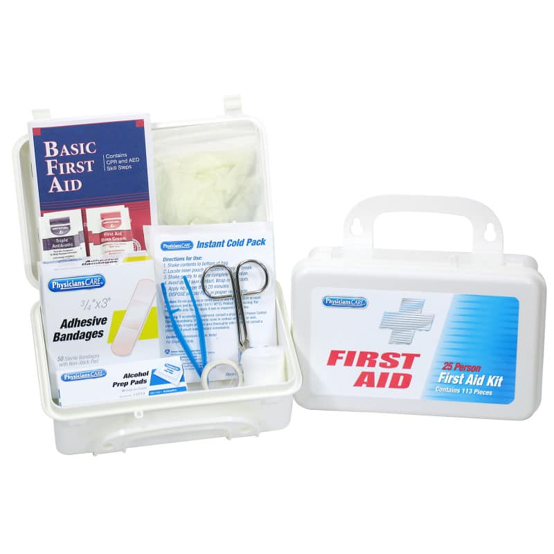 First Aid Only - 25 Person First Aid Kit, 112 Pieces - Multicolored