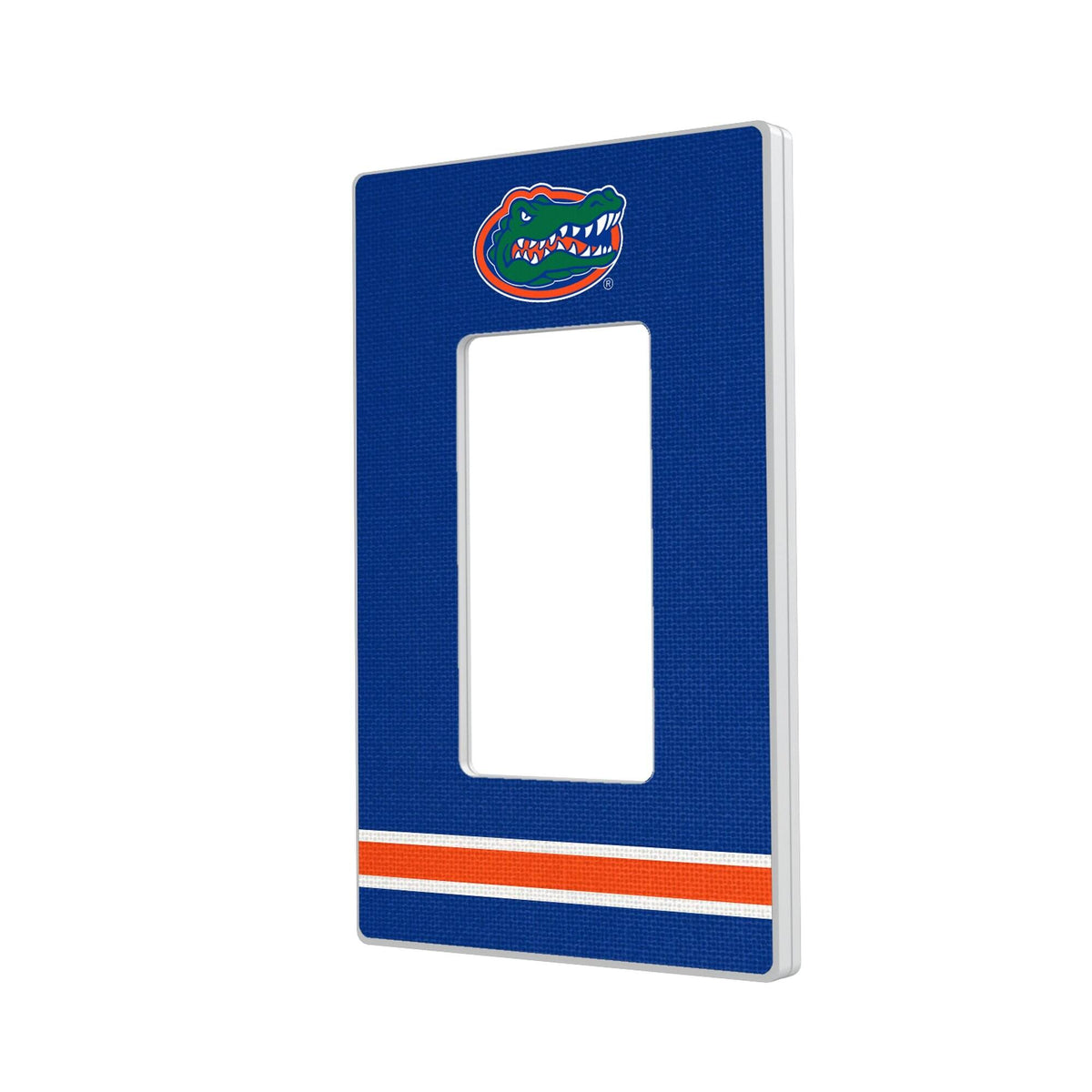 Keyscaper - Florida Gators Stripe Design Single Rocker Light Switch Plate - Multicolor