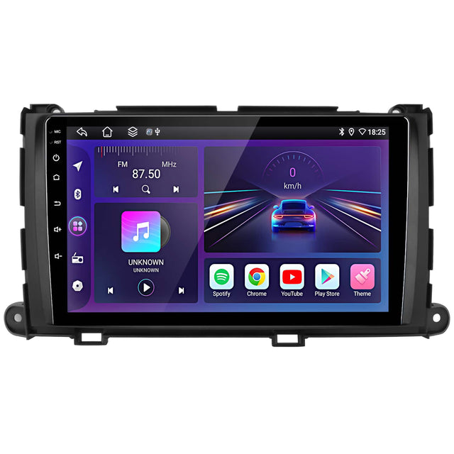 MNO 18:25 KST FM MHz 87.50 N M 0 km/h + - UNKNOWN UNKNOWN N M Spotify Chrome YouTube Play Store Theme