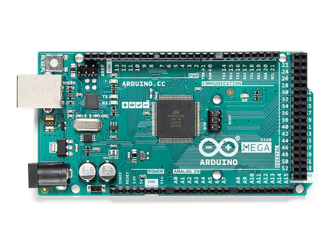 Arduino - A000067  MEGA2560 REV3 Microcontroller Board USB and Power Jack – Compatible with Uno Shields