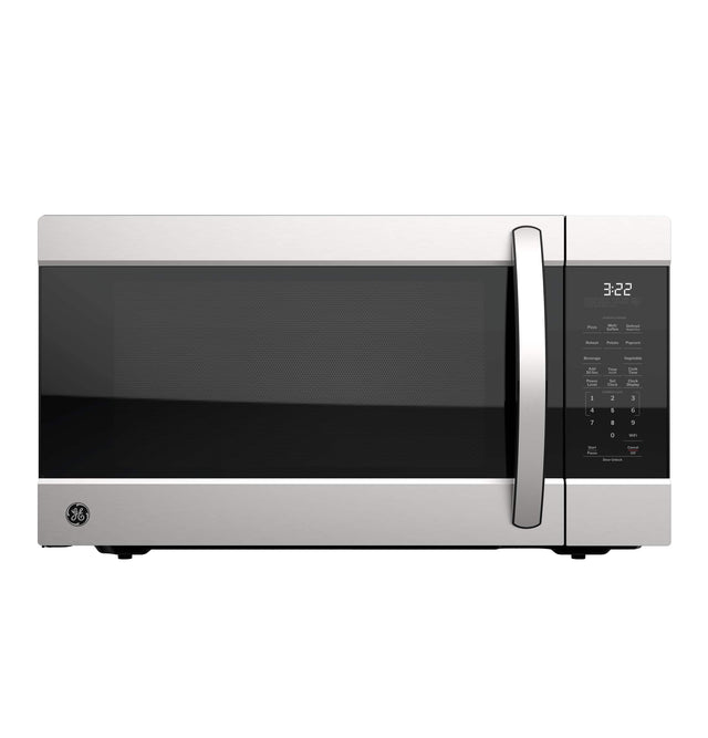 Front. GE - 2.2 Cu. Ft. Countertop Microwave with Built-In Wi-Fi - Stainless Steel.