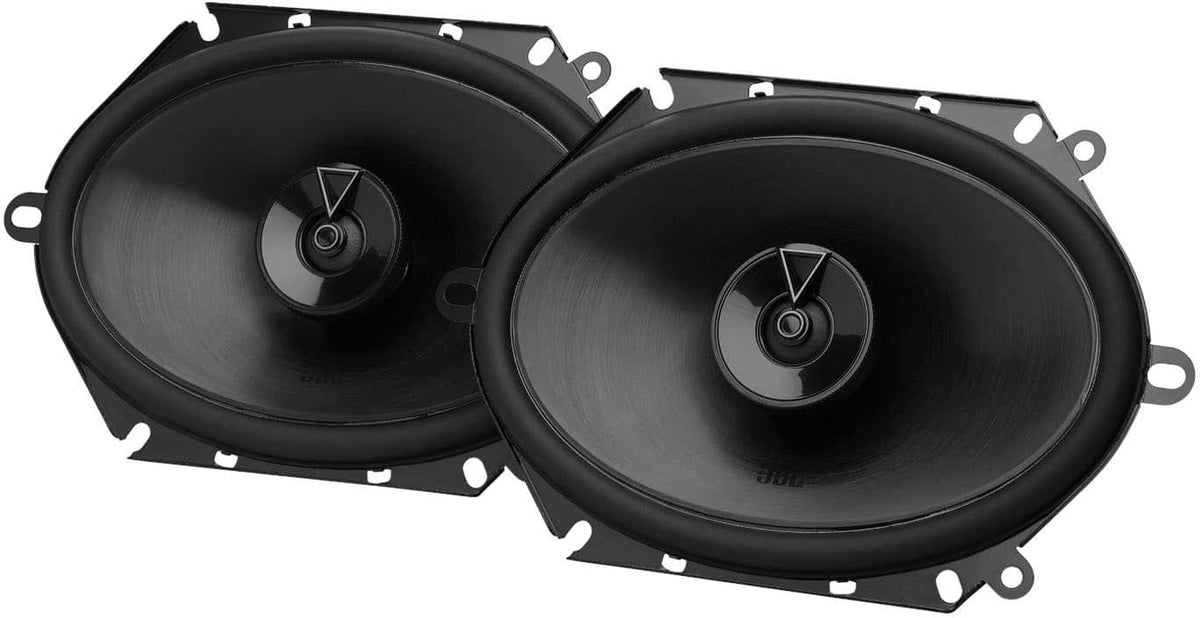 JBL - 6” X 8” Two-way car audio speaker with no grill - Black