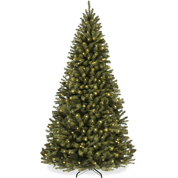 Best Choice Products - 7.5ft Artificial Christmas Tree with Viral Twinkling Lights, Pre-Lit Spruce, 550 Lights - Green Spruce
