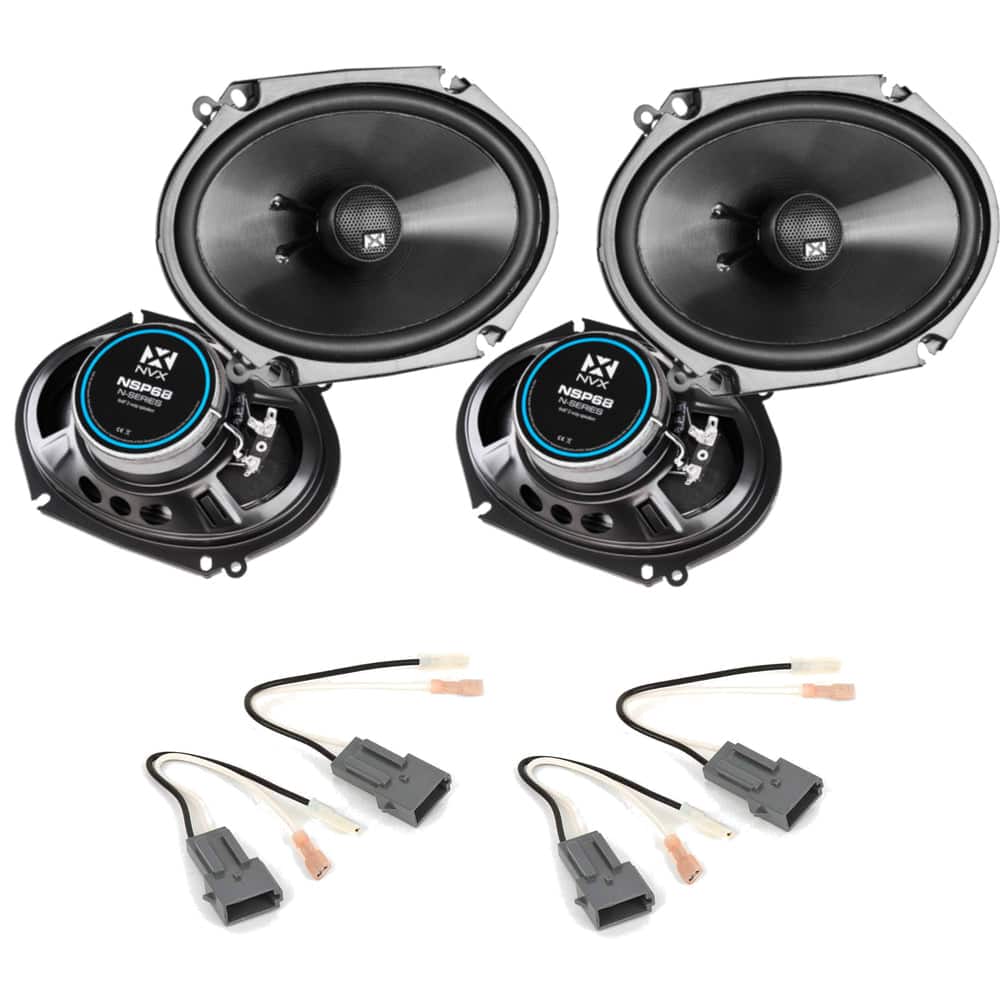 NVX - 1997-1998 Ford F-150 - 6x8" N-Series Complete Speaker Upgrade Kit - Black