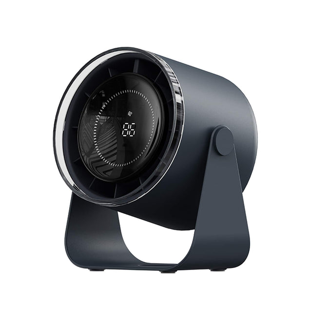 Front. Aluratek - Aluratek  Vortex Pro Max Rechargeable Desk Fan ADF03F - Black.