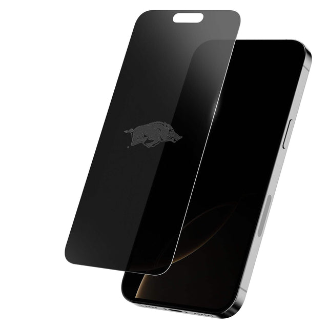 Front. Screen Skinz - Arkansas Razorbacks Privacy iPhone Screen Protector - 13 Pro Max/14 Plus - Multicolor.