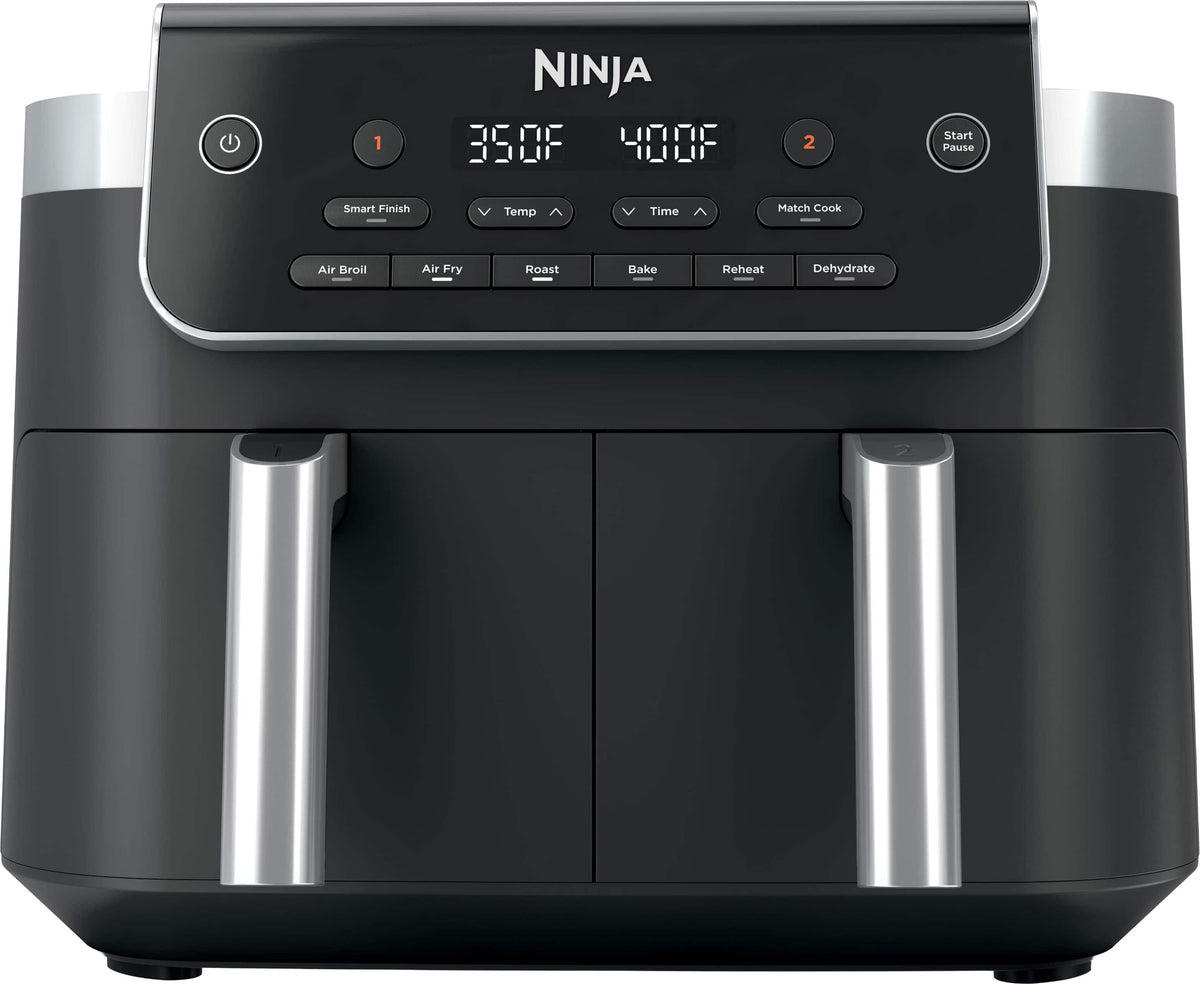 Ninja - DualZone 6-in-1 8-QT Dual Air Fryer - Black