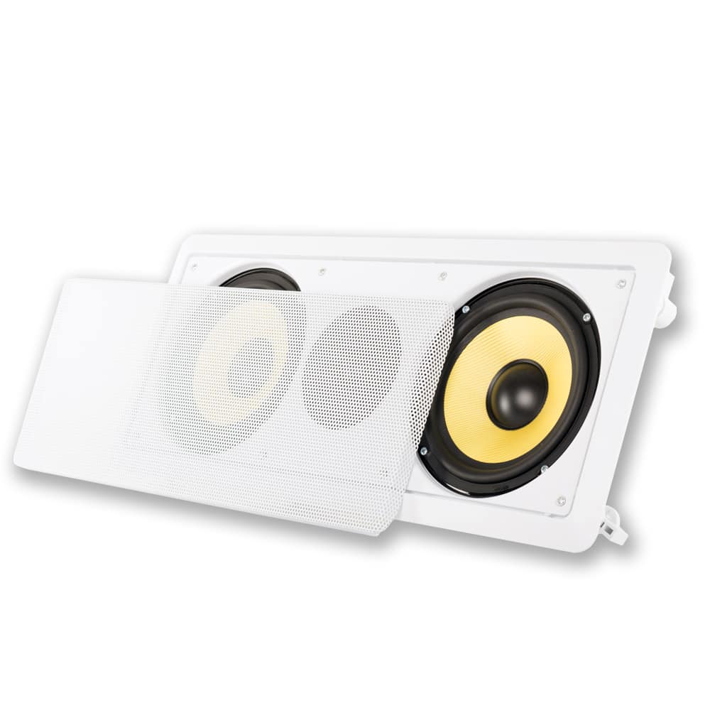 Acoustic Audio by Goldwood - HD6c in-Wall 6.5" Center Channel Speaker Home Theater Surround Sound - Paintable White